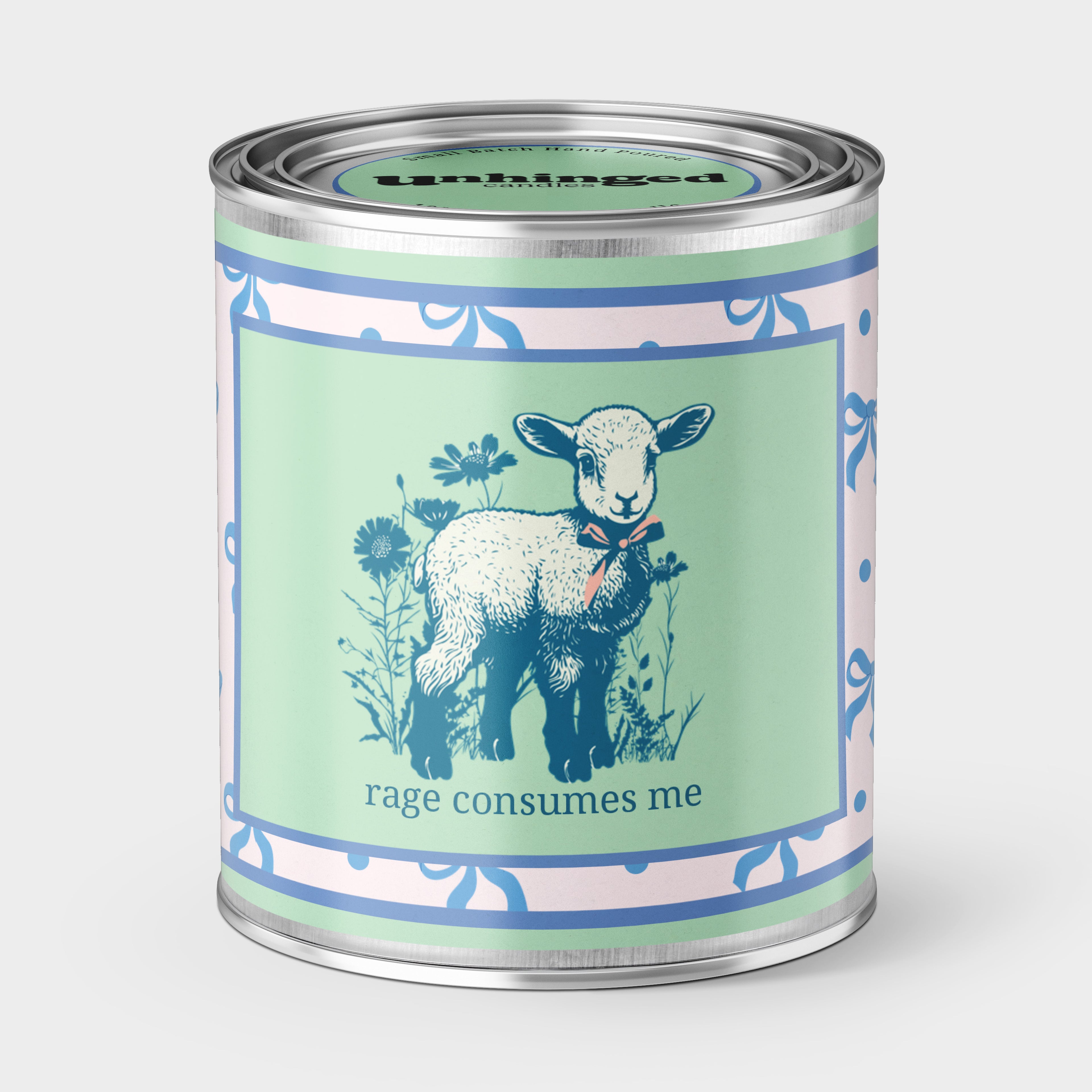 Rage Consumes Me Sweet Lamb Soy Wax Candle